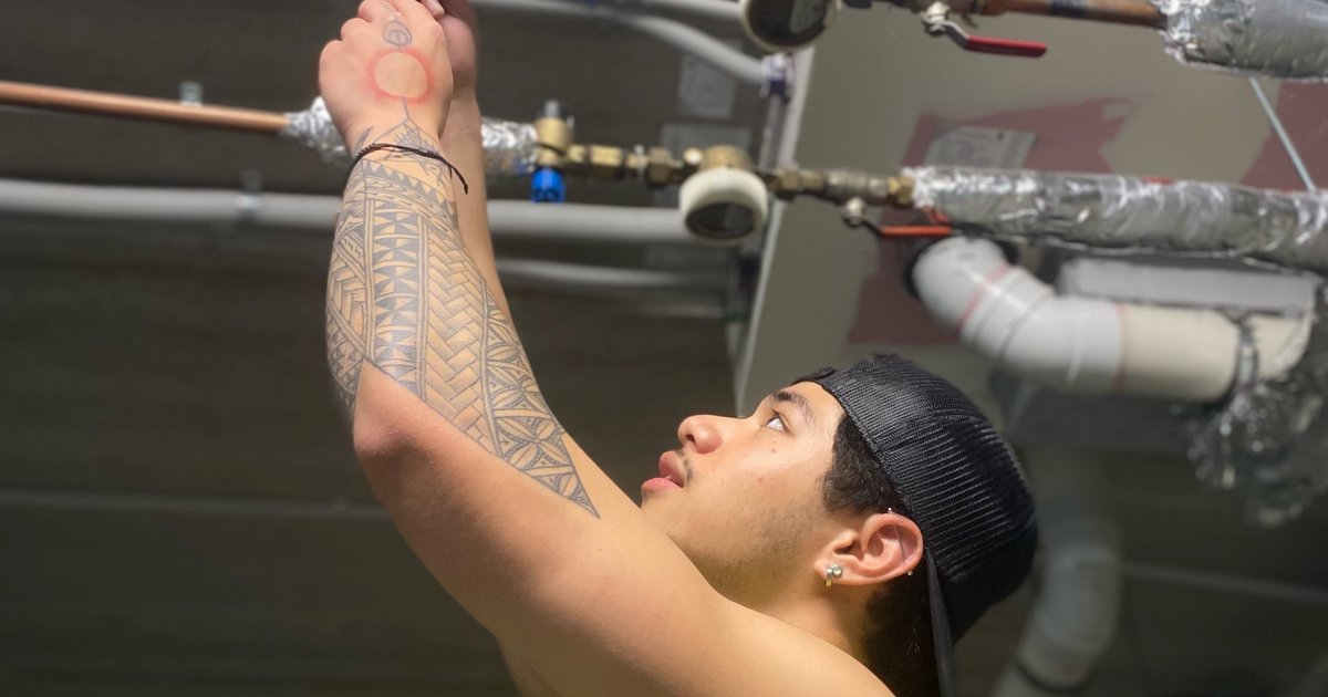 Busy new role for plumbing apprentice Sebastian Masterlink